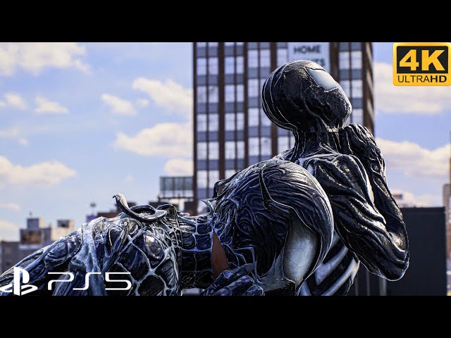 Black symbiotes Vs Sandman Spiderman 2 Ps5 Slim 4K HDR