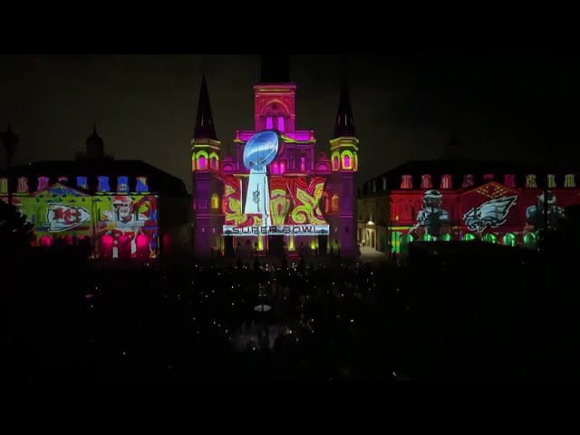 St. Louis Cathedral light show