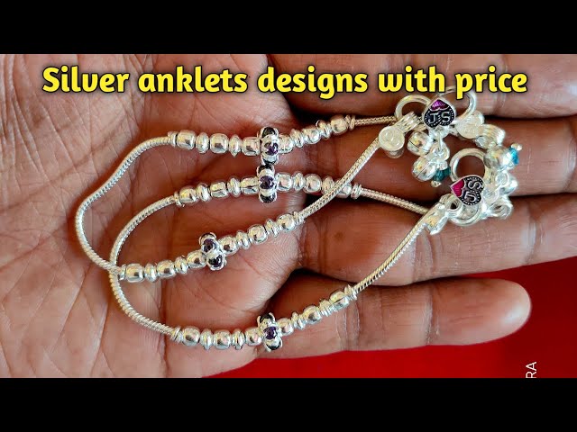 Silver anklets designs /silver anklets designs with price /silver payal @saijewellerssj16