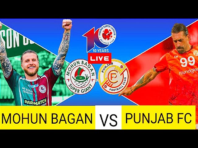 Mohun Bagan vs Punjab FC Live | ISL 2024/25 Match | Full Match Today | Efootball Simulation