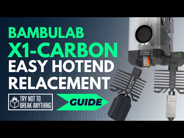 How to replace the Hotend Nozzle on a BambuLab X1-Carbon (Easy and inexpensive!)