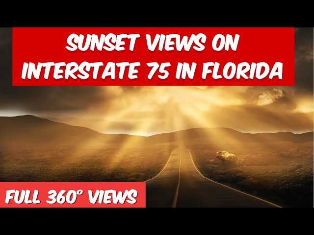 Full 360° Views Driving Along Interstate 75 In Florida