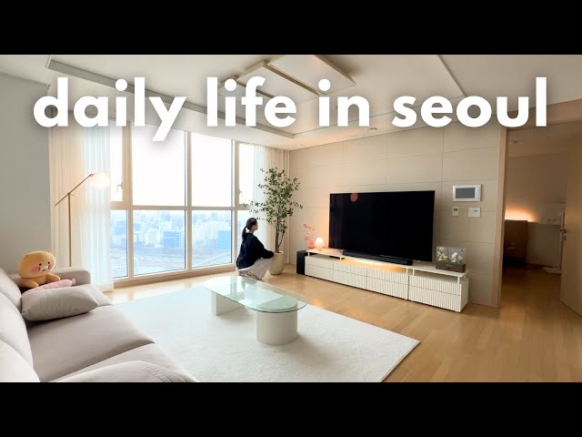 seoul vlog 🇰🇷 getting sick again, staying home all week, home cooking & house chores