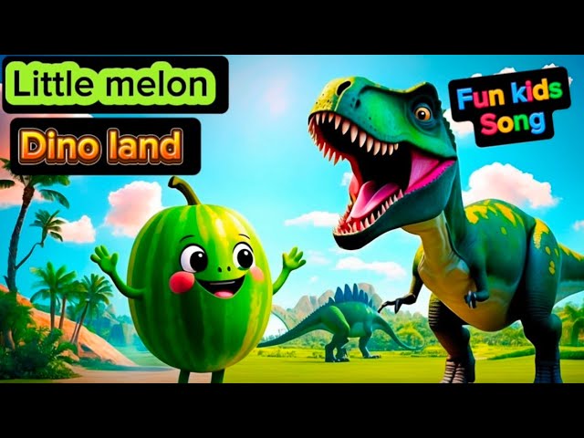 Fun Dinosaur Song for Kids | Little Melon Tunes