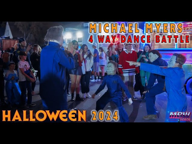 Halloween MICHAEL MYERS 4 Way DANCE BATTLE!