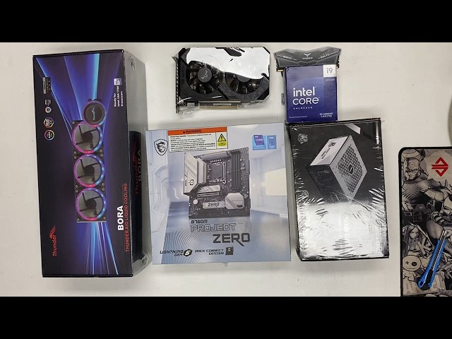 intel Core i9 14900kf MSI B760M PROJECT ZERO BORA 360 RTX 2060 Gaming PC Build