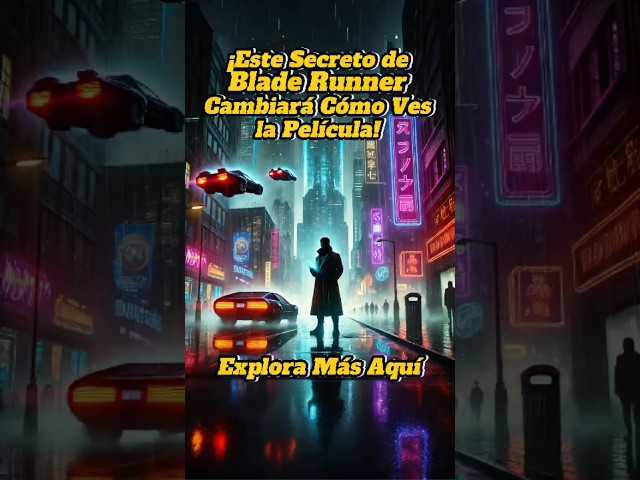 Este Secreto de Blade Runner Explora Más Aquí #foryou #peliculas #cine