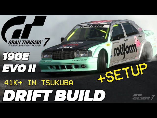 New Mercedes-Benz 190 E 2.5-16 Evolution II Drift Build Gran Turismo 7 Setup