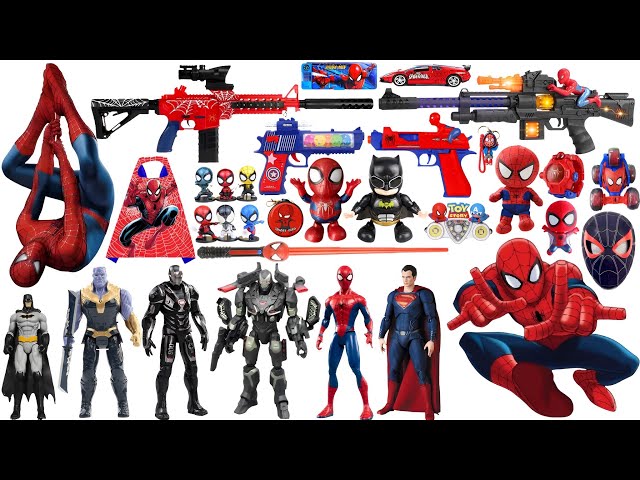 Spider Man Action Doll | Popular Marvel Toy Collection | Marvel Toy Gun Collection Open Box