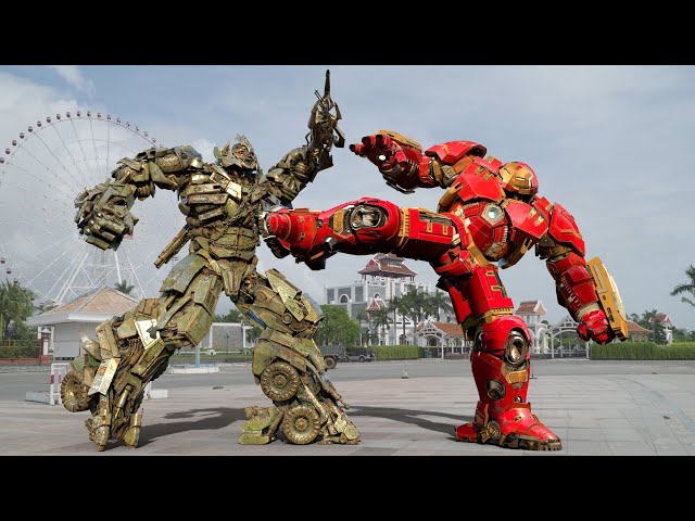 Transformers x Avengers - Meagtron vs Iron Man Epic Battle | Dark of The Moon [HD]