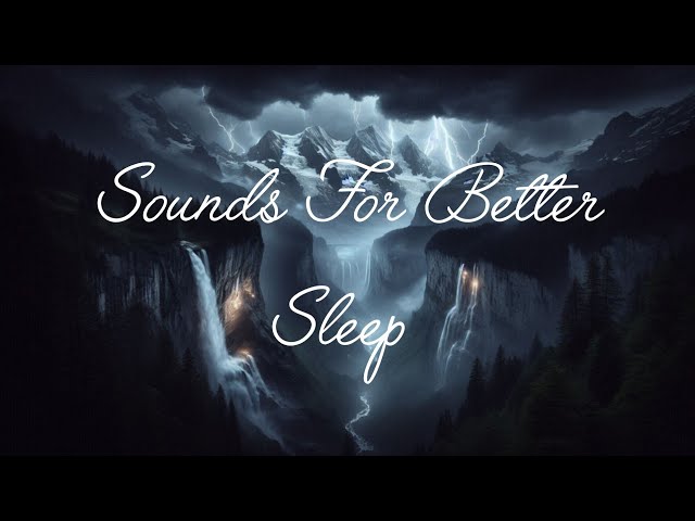 Rain Waterfall and Thunder Sound For Instant Sleep - 100% Stress Relief