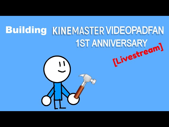 Making my 1 year anniversary logo Livestream