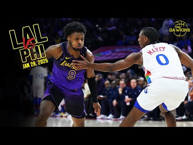 Los Angeles Lakers Full Team Highlights vs 76ers | Jan 28, 2025 | FreeDawkins