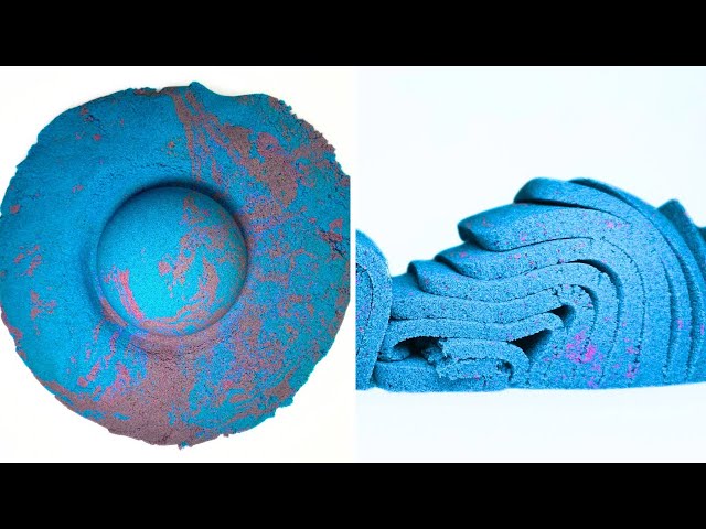 Very Satisfying & Relaxing 10 Minute Blue & Purple Kinetic Sand ASMR Compilation