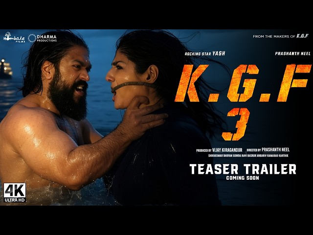 K.G.F: Chapter 3 - Hindi Trailer | Rocking Star Yash, Raveena Tandon, Prabhas,Prashanth Neel | 2025