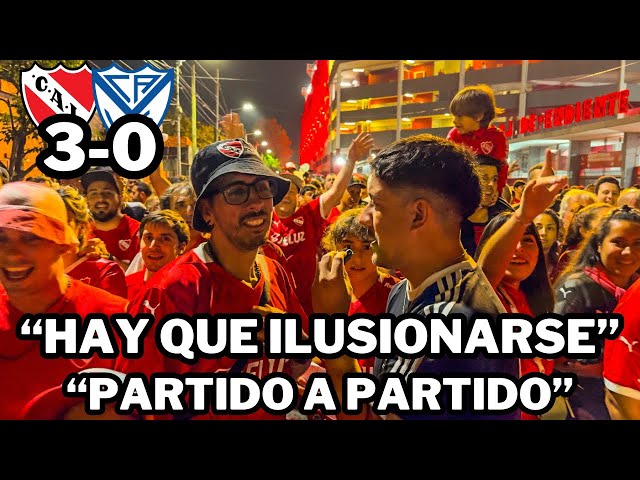 INDEPENDIENTE 3 - 0 VÉLEZ | REACCIÓN CON LOS HINCHAS