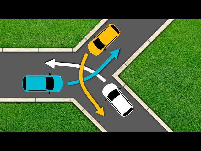 Which car Should Pass  first?/Right of way rule