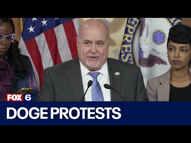 Protests over DOGE spending cuts, WI lawmakers respond | FOX6 News Milwaukee