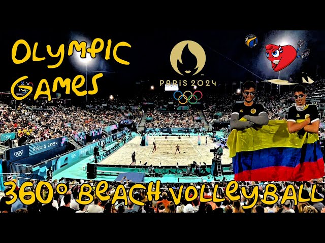 OLYMPICS 🏅 Paris 2024 - BEACH VOLLEY 🏐 (Part 2) 360° VR