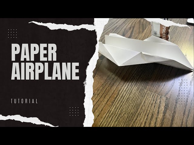 How To Make A Paper Airplane in *5 Minutes* (EASY)