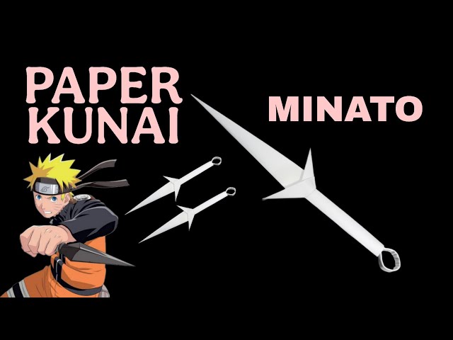 HOW TO MAKE A PAPER KUNAI | Kağıttan Minato Kunai Yapımı