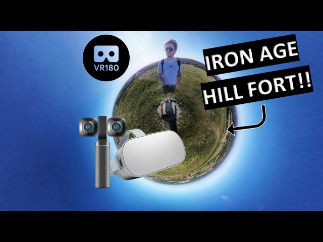 Climbing a 261m IRON AGE HILL FORT..in VR! (Vuze XR / VR180 / 5.7k)