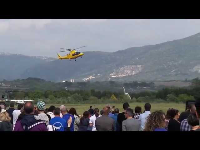 Eliambulanza 118 Atterra Aeroporto Guidonia - Incidente Paracadute