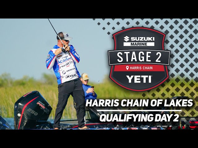 Bass Pro Tour | Stage 2 | Harris Chain of Lakes | Qualifying Day 2 Highlights