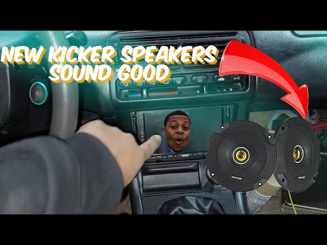 Kicker 46cs654 speaker install and review in my turbo Honda Prelude