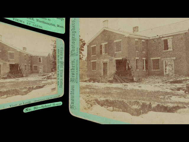 School House, Leeds MA, Mill River Flood 1874 (VR 3D still-image)