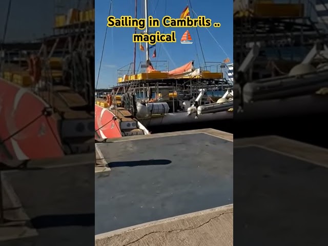 Sailing From The Port of Cambrils Spain ⛵ .. Magical #shorts