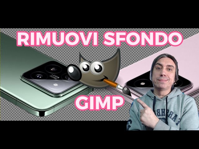 Come rimuovere lo sfondo con gimp in un attimo tutorial ita facile!