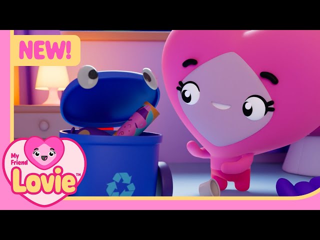 My Friend Lovie | Brand New Season 2 - Let's Recycle with a Robot! | Kids Cartoons & Stories