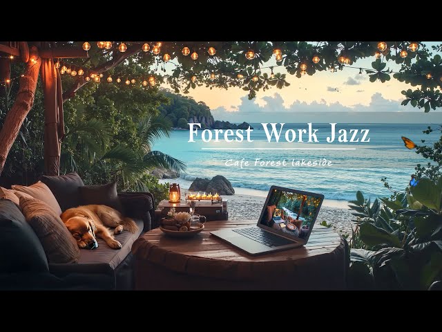 Forest Cafe Jazz Music | Soft Coffee Shop Ambience & Smooth Jazz Piano Music For Good Mood, Chill