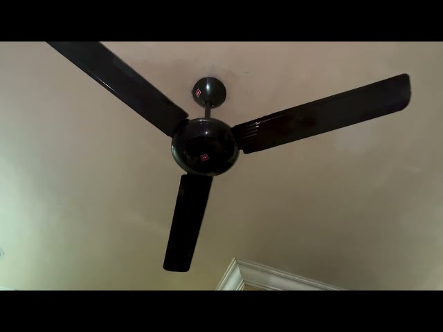 KDK M56XG "industrial" ceiling fan (all speeds & spindown)