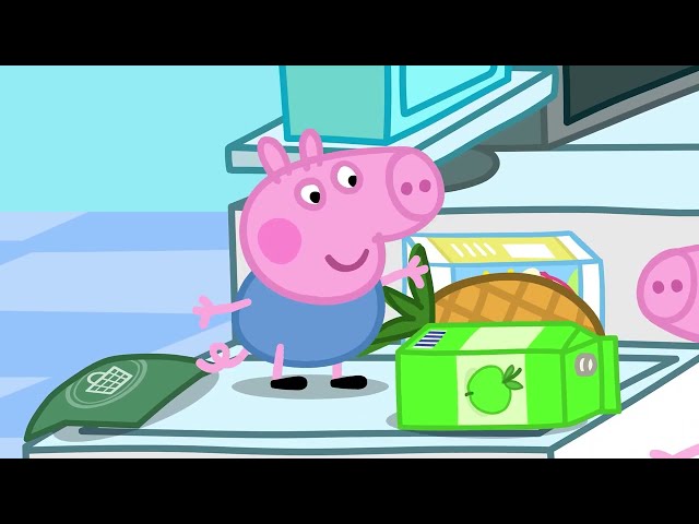 George's Shopping Machine Friend! | Cartoons For Kids | Fun Animation | Peppa Pig Videos