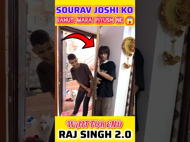 Sourav Joshi vlogs Sourav Ko Bahut Mara piyush Ne 😱 @souravjvlogs #souravjoshivlogs #ytshorts