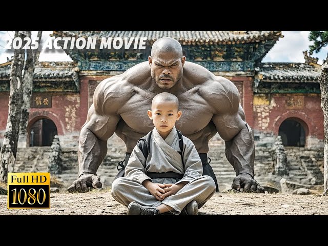 Bully mocked the Shaolin Temple weak, a little monk used a lost trick to defeat him! #movie #kungfu