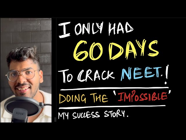 How I had cracked NEET in 2 months | can you score 630 in last 2 months? NEET 2024