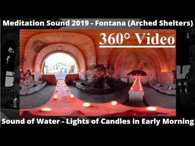 ASMR Sound 2019 - Fontana Gozo (l-Għajn tal-Ħasselin) - Sound of Water by Light of Candles