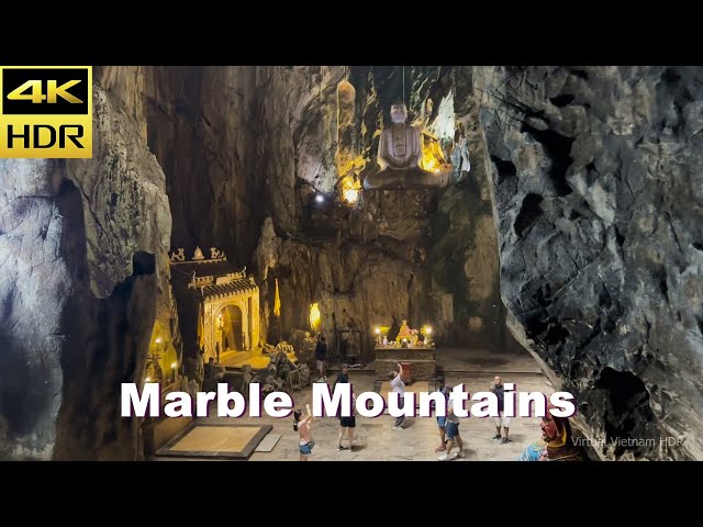 4K HDR | Walking Marble Mountains in Da Nang | Vietnam 2023 - With Captions