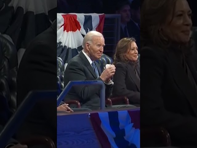 Biden wipes a tear during farewell ceremony