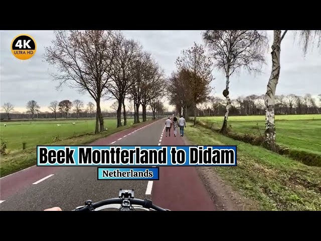 🚴‍♂️ Sunny Day Cycling Tour: Beek Montferland to Didam, Netherlands 4K