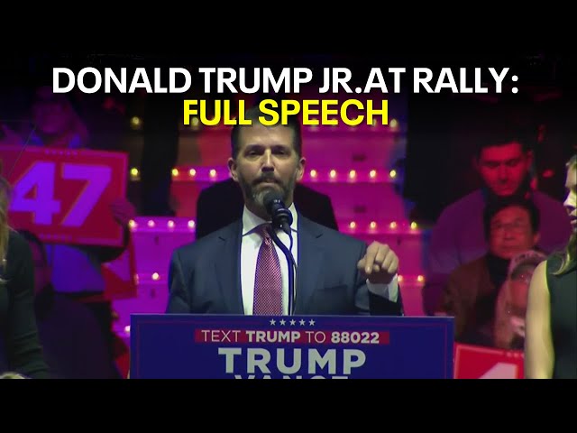 Trump rally: Donald Trump Jr. | FULL SPEECH