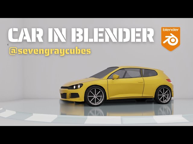 CAR IN BLENDER - Speed modeling