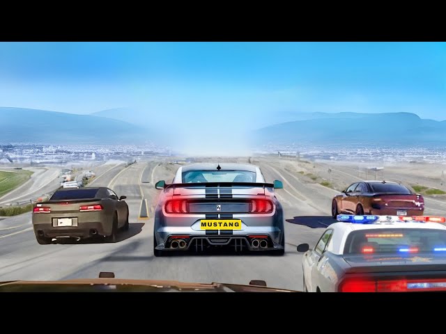 Craziest Police Chases of American Muscle Cars Caught on Dashcam