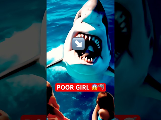 Unlucky girl #shark #girl #fyp #viral #shorts #ai #unitestates #brazil #italy