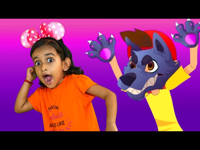 भयानक भेड़िया | Big grey wolf song in Hindi | Hindi Rhymes for Kids - Kuku and Cucudu