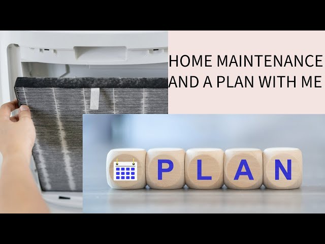 HOME MAINTENANCE, AND A PLAN WITH ME | FURNACE FILTER | HAPPY PLANNER | DISNEY STICKERS | DASHBOARD