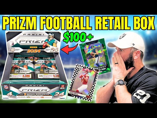 IS THIS $100+ BOX WORTH RIPPING?! 2024 PRIZM FOOTBALL RETAIL BOX REVIEW